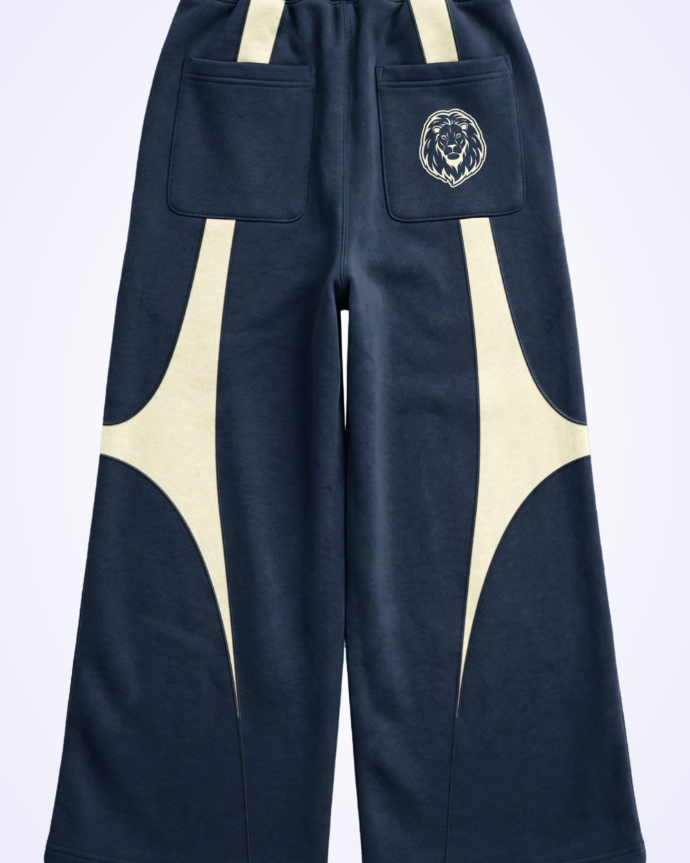 Pursuit Wide-Leg Pant — Navy/Bone